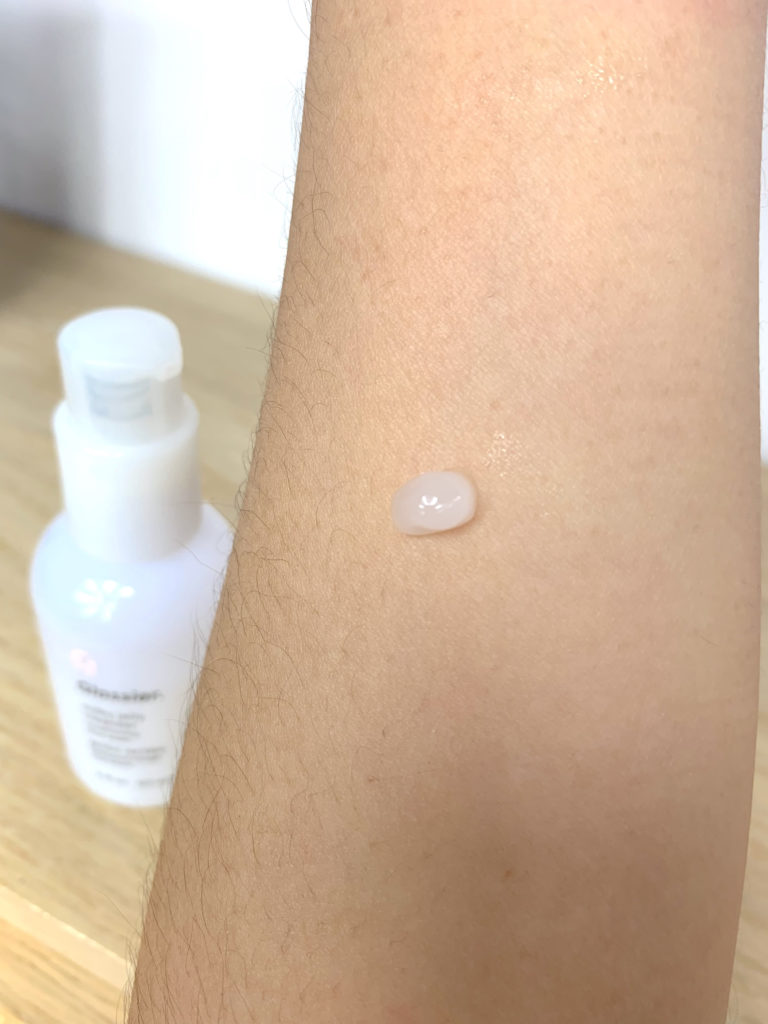 Milky Jelly Cleanser Glossier swatch